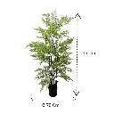 HELECHO ARTF. CON MACETA 115X65CM