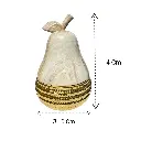 URNA EN FORMA PERA DE PORCELANA SET X2 PZS. Ø13X20CM, Ø10X14CM