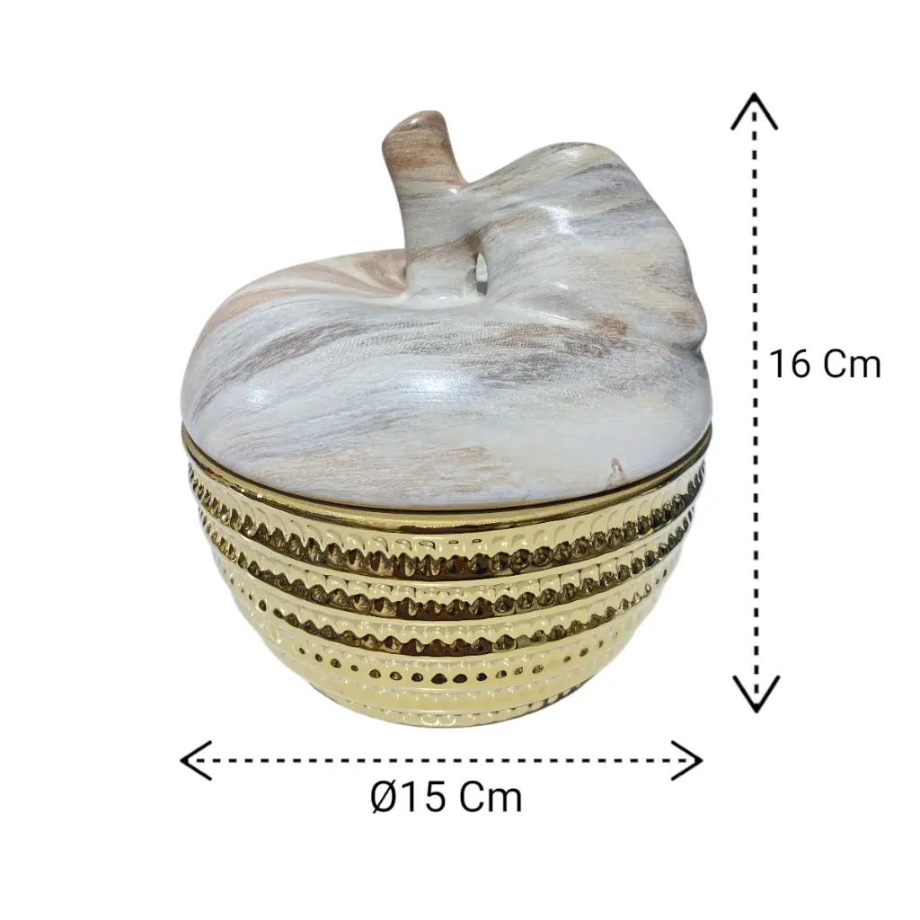 URNA EN FORMA DE PERA DE PORCELANA 16X26CM