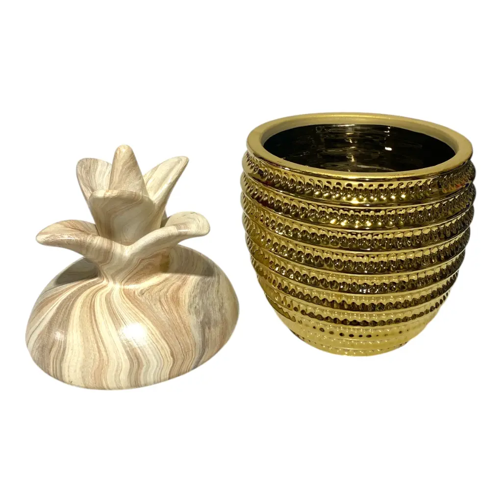 URNA EN FORMA DE PERA DE PORCELANA 16X26CM