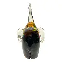 ELEFANTE DE VIDRIO TIPO MURANO 11X9X16CM