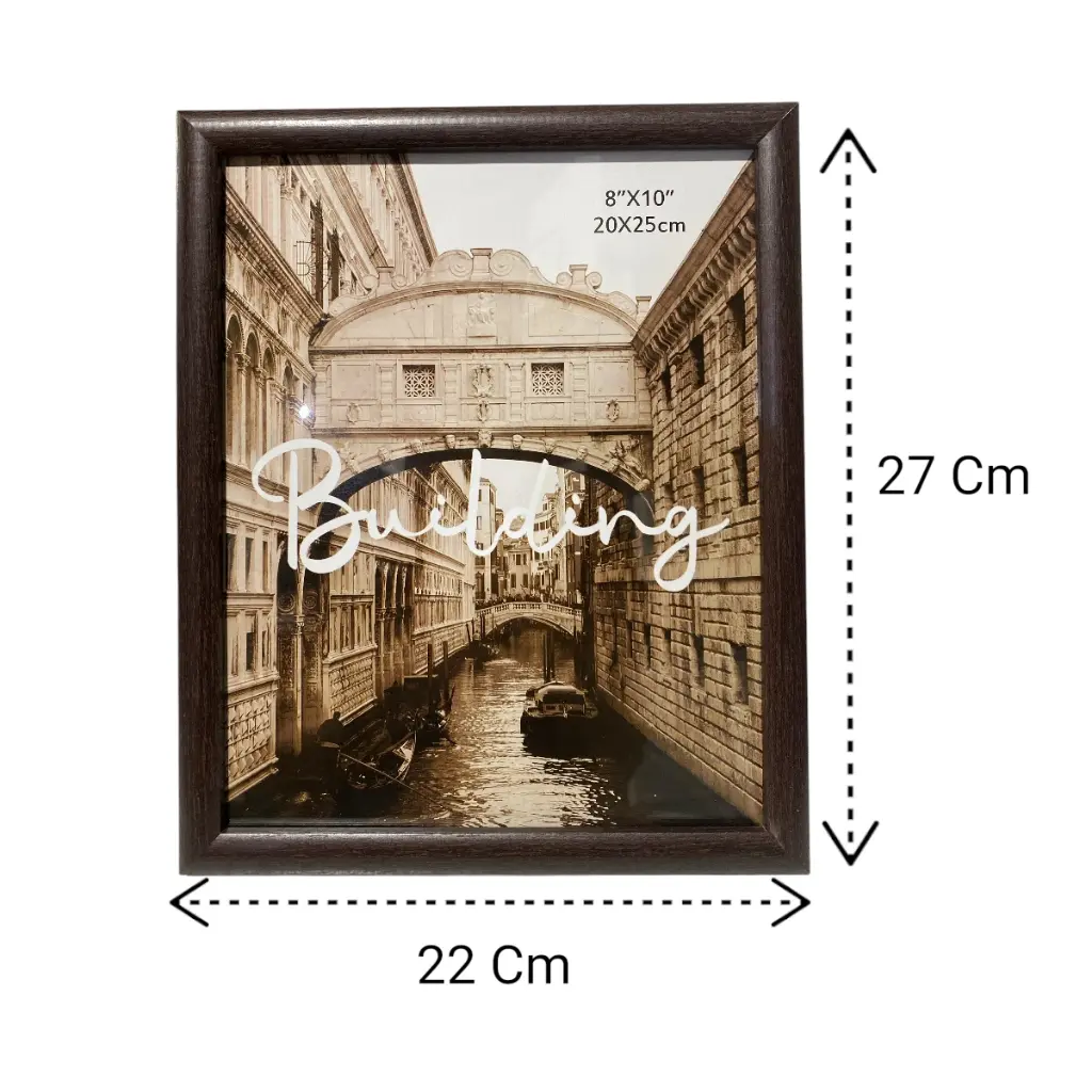 PORTA RETRATO CAFE MADERADO 6X8", 15X20CM