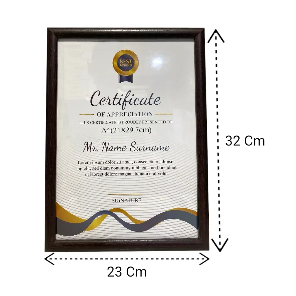 PORTA RETRATO A4 (21X29.7CM) TIPO CUADRO PARA COLGAR