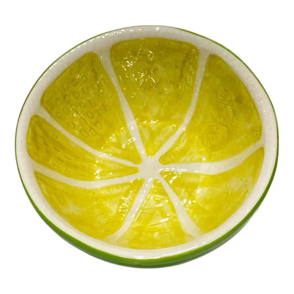 PLATO TENDIDO LIMON, DOLOMITA, REF: NH21A2304G  Ø13CM