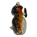 BUHO DE VIDRIO TIPO MURANO 9X11X12CM
