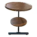 MESA METALICA/MADERADO 2 PISOS 40X60CM