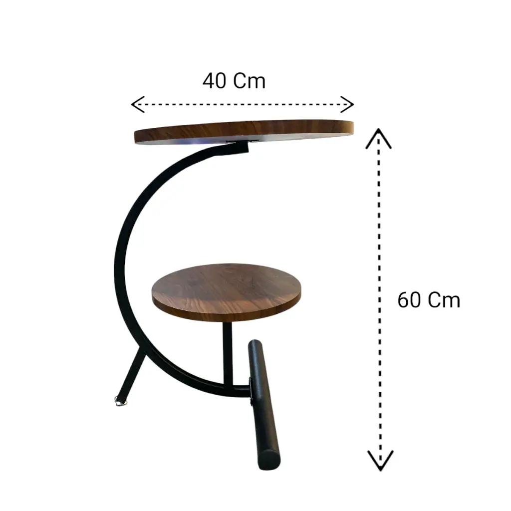 MESA METALICA/MADERADO 2 PISOS 40X60CM