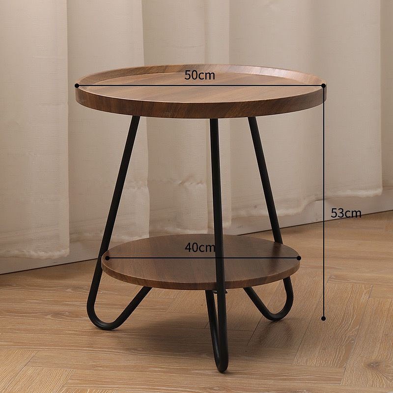 MESA METAL/MADERADO 2 PISOS ESTRUCTURA METALICA 50X48CM