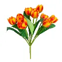 RAMO ARTF. TULIPAN ROSADO 9 BOTNES  44CM