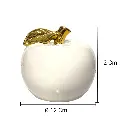 MANZANA DECOR PORCELANA Ø12X12CM