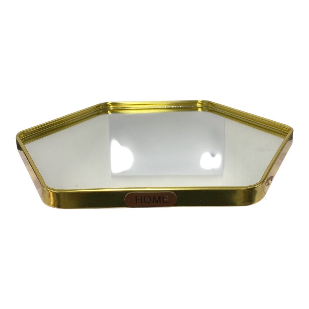 BANDEJA, CENTRO DE MESA HEXAGONAL 28.5X28.5CM