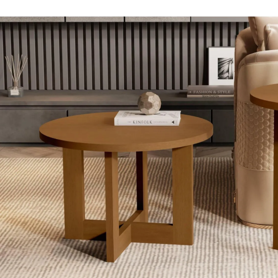 MESA DE CENTRO DE TRUPAN JB8001 LUXO NATURE REF:27815 Ø60X42CM