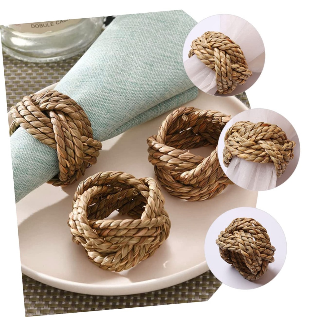 AROS DE SERVILLETA YUTE SET X6