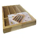 ORGANIZADOR DE CUBIERTOS, MATERIAL BAMBU. 37X27X5CM