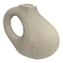 FLORERO CERAMICA GRIS 26X7X27CM 