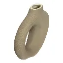 FLORERO CERAMICA GRIS 26X7X27CM 