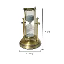 RELOJ DE ARENA METALICO/VIDRIO 11X19CM