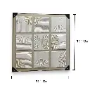 CUADRO LIENZO CUADROS ARCOS LINEAS 100X100CM