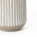 MACETERO CORDELIA II DE FIBRA MINERAL GRIS/BLANCO D:43.5XH:56 CM