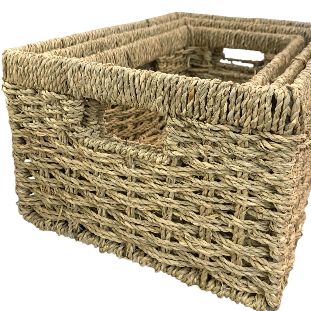 SET DE 3 CANASTAS 39X26X18, 34X22X16, 30X18X14CM