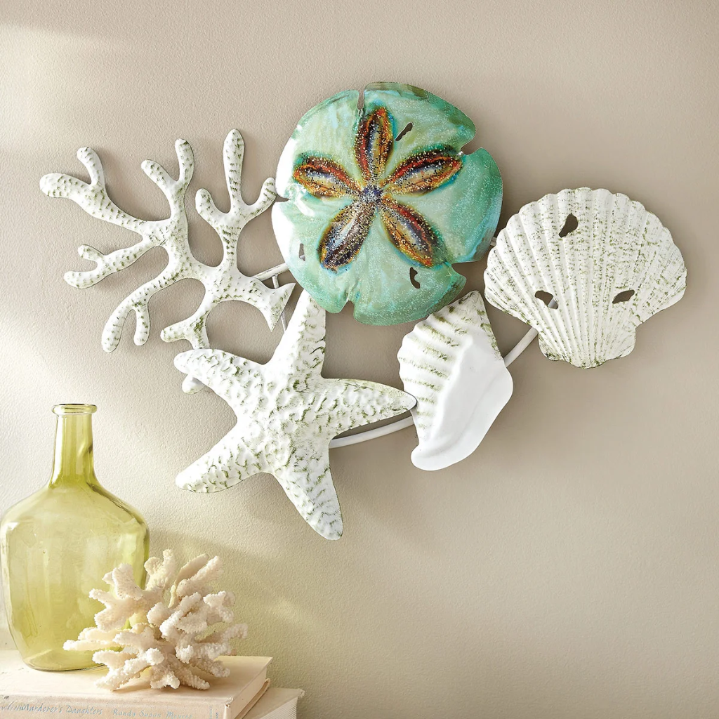 APLIQUE DE MAR METALICO 72X49CM