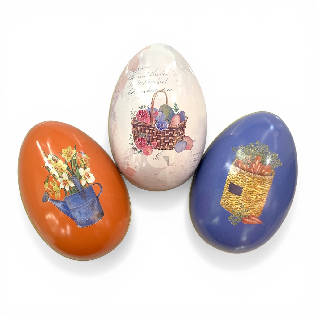 HUEVO DE PASCUA METALICO 8.5X12CM