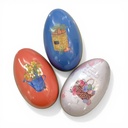 HUEVO DE PASCUA METALICO 6.5X10CM