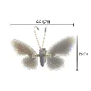 MARIPOSA C/LUZ LED Y MOVIMIENTO 60CM 12V CON BASE AJUSTABLE