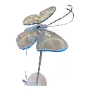 MARIPOSA C/LUZ LED Y MOVIMIENTO 60CM 12V CON BASE AJUSTABLE