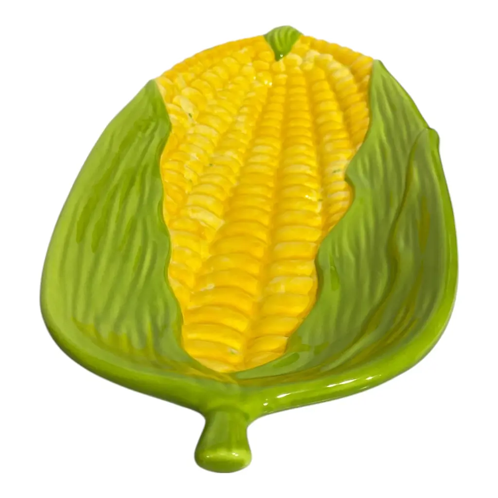 BANDEJA MAZORCA MAIZ DE PORCELANA 14X31X3.5CM