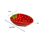 MINI POZUELO FRUTILLA, PORCELANA 11X13.5X4CM