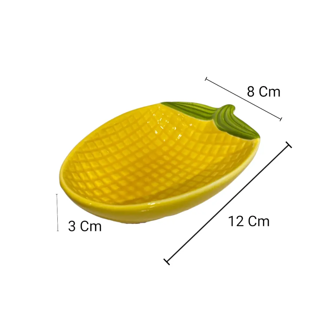 MINI BANDEJA MAZORCA, PORCELANA 8X12X3CM