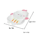 BANDEJA CONEJO, PORCELANA 25.5X16X3CM