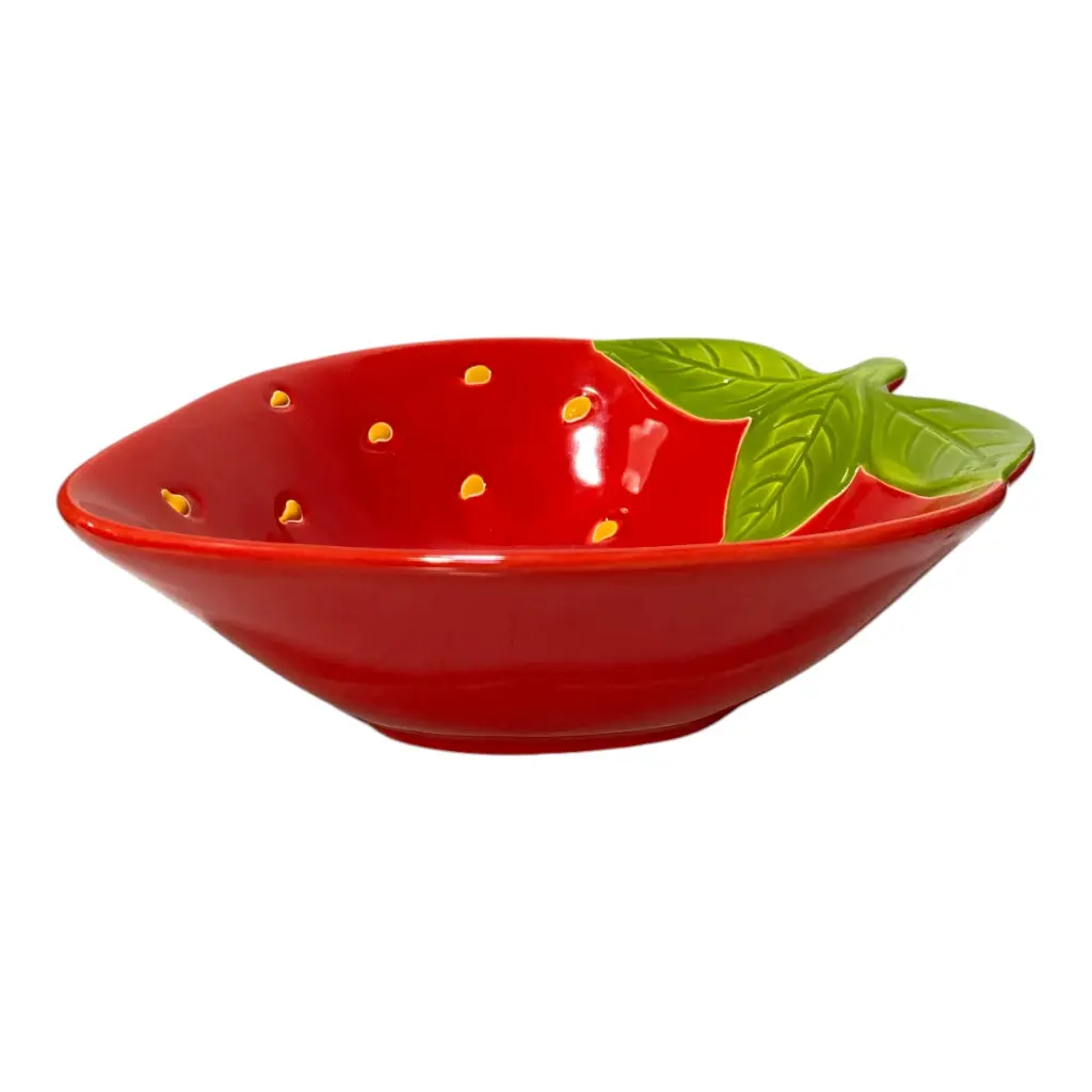 POZUELO FRUTILLA, PORCELANA 16.5X20X5.5CM