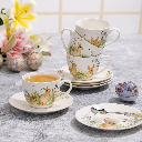 JUEGO DE TAZAS Y PLATOS CERÁMICA PASCUA 12PZ - IC1292-13