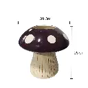 FLORERO CHAMPIÑON, PORCELANA Ø30X25CM