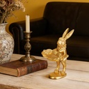 CONEJO CON CHAROL, POLIRESINA 8X8X15CM