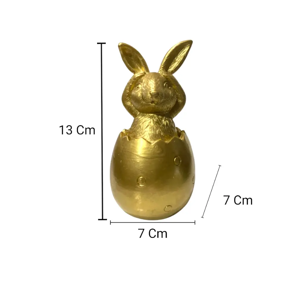 CONEJO LA PRUDENCIA, POLIRESINA 7X7X13CM