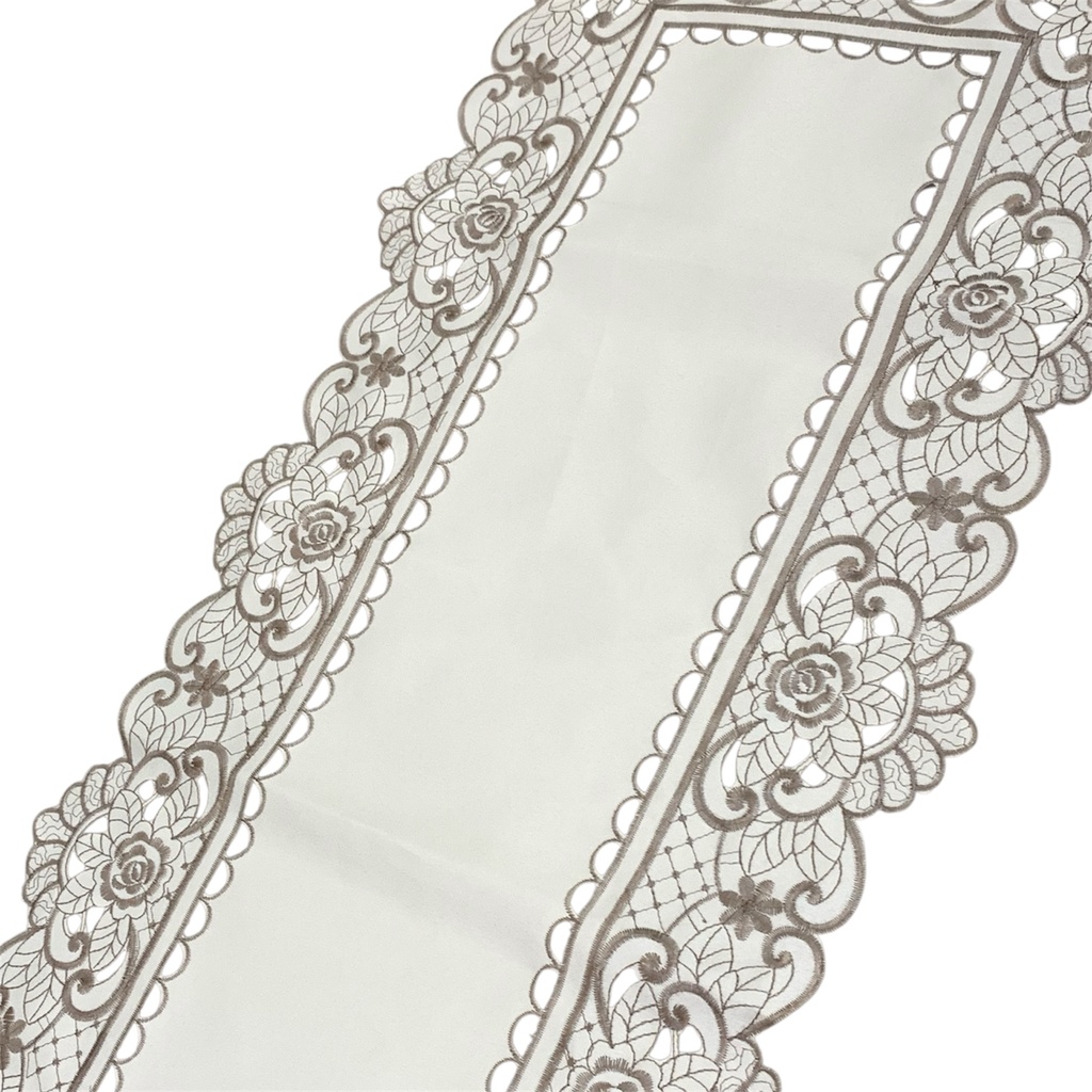 CAMINO DE MESA 40X85CM BEIGE-GRIS