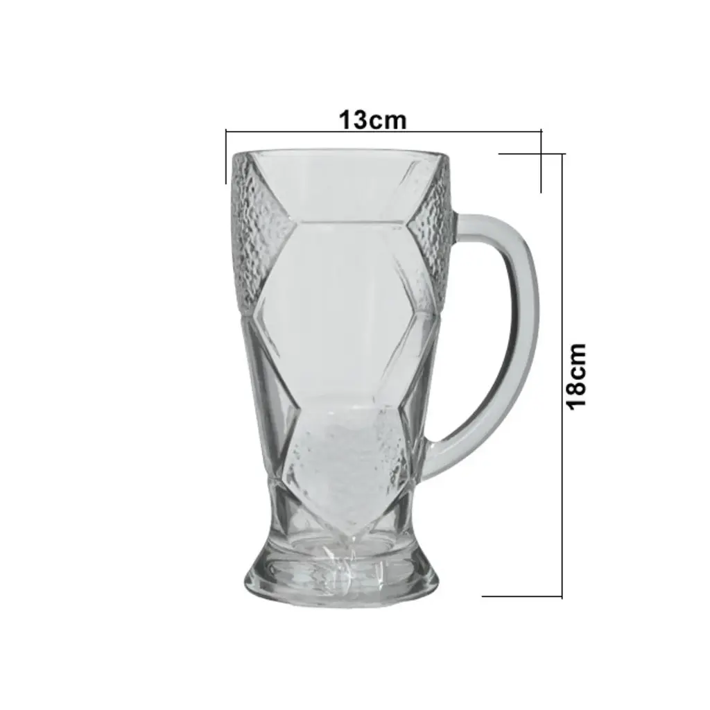 JARRO DE VIDRIO FUTBOLERO REF:SAN5775 500ML