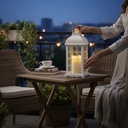 CANDELABRO CON VELA LED USB/BATERIA 36X13X13CM