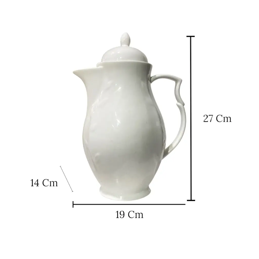 TETERA PORCELANA BLANCA REF:HWH002 14X19X27CM