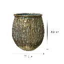 MACETA METALICA MEDIANA REF:ES28798/82076M 24X23CM