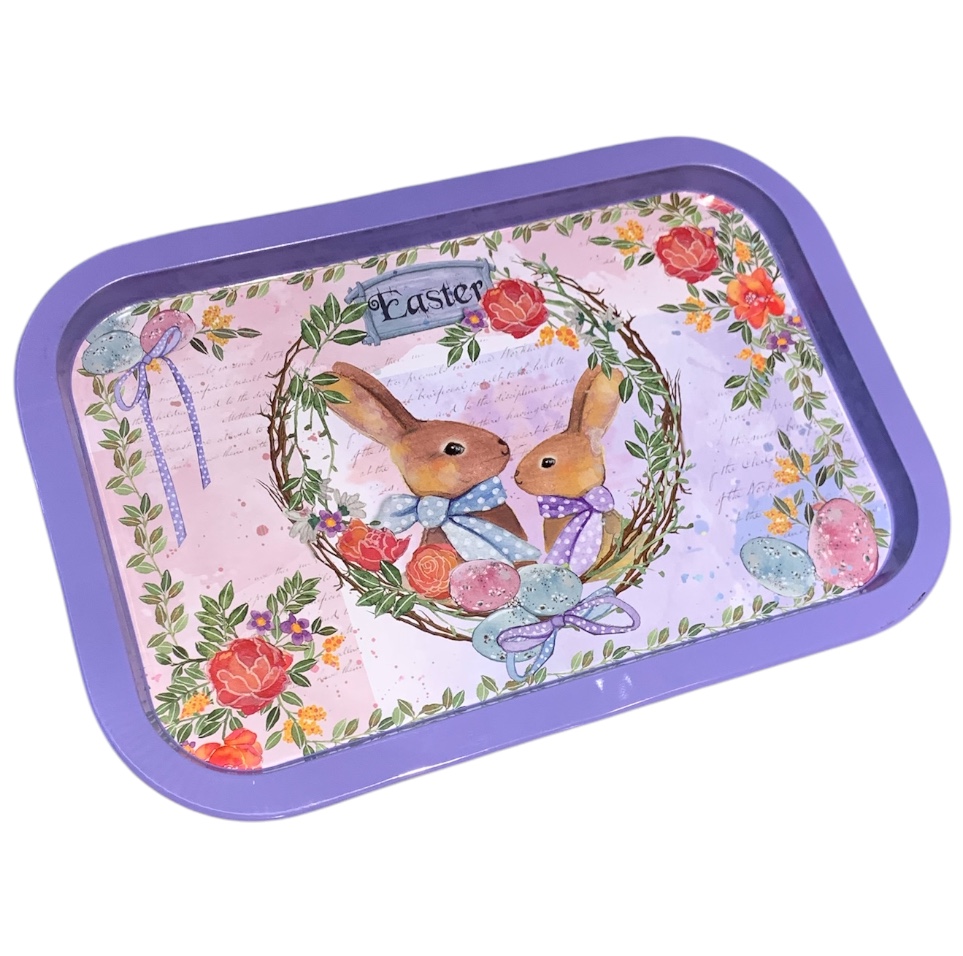 BANDEJA METALICA DE PASCUA 35CM