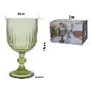 COPA DE VIDRIO VERDE SETX6PZ. REF:SAN5767 