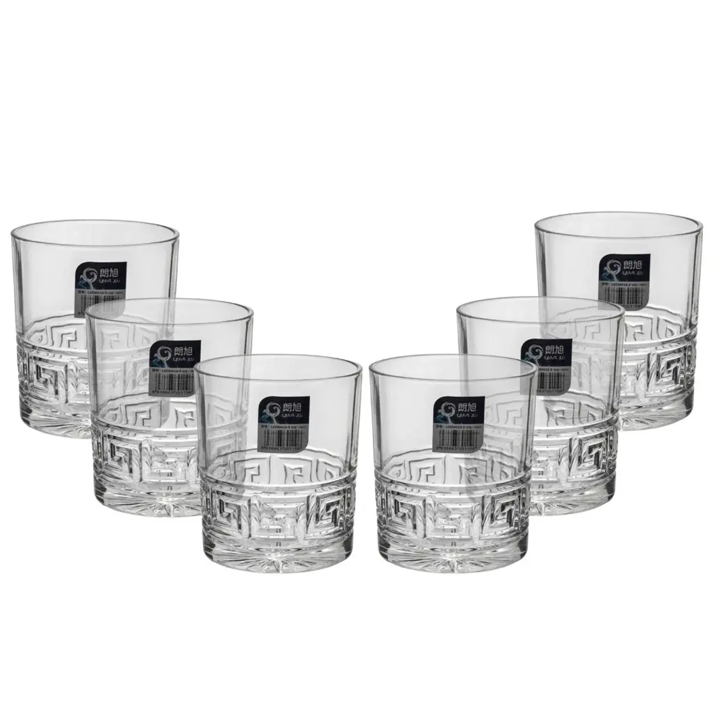 VASOS DE VIDRIO SETX6PZ. REF:ES24967 8.5 9.7CM 390ML