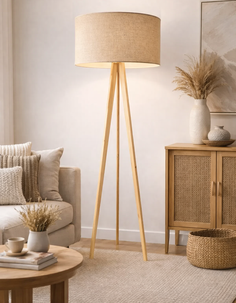 LAMPARA PEDESTAL BAMBOO REF:GYL-2504 E-25091 46X149CM