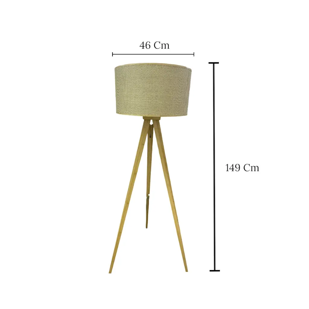 LAMPARA PEDESTAL BAMBOO REF:GYL-2504 E-25091 46X149CM