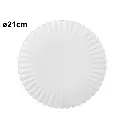 PLATO TENDIDO PORCELANA REF:XHP41223 Ø21CM