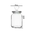 REPOSTERO VIDRIO BOROSILICATO C/TAPA CORAZON REF:JX650 650ML